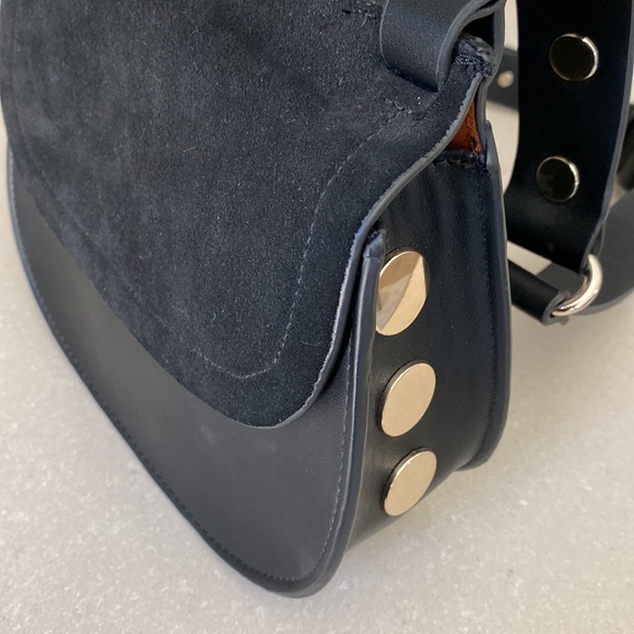 French Connection Saddlebag Black Leather - Picture 14 of 14